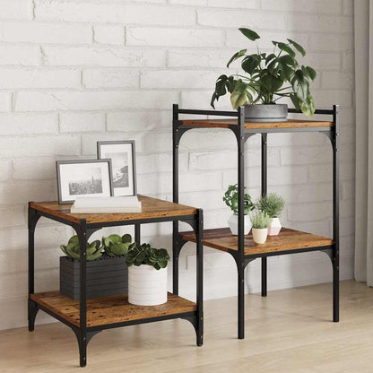 Bookshelf Board 4 pcs Brown 40 x 40 x 1.5 cm Engineered wood