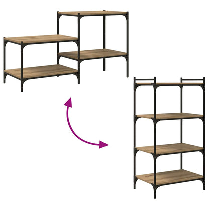 Bookshelf Board 4 pcs Brown 60 x 40 x 1.5 cm Engineered wood