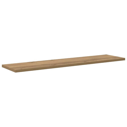 Bookshelf Board 4 pcs Brown 80 x 20 x 1.5 cm Engineered wood
