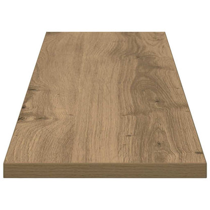 Bookshelf Board 4 pcs Brown 80 x 20 x 1.5 cm Engineered wood