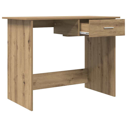 Desk with Drawer Artisan oak 100 x 50 x 76 cm Engineered wood