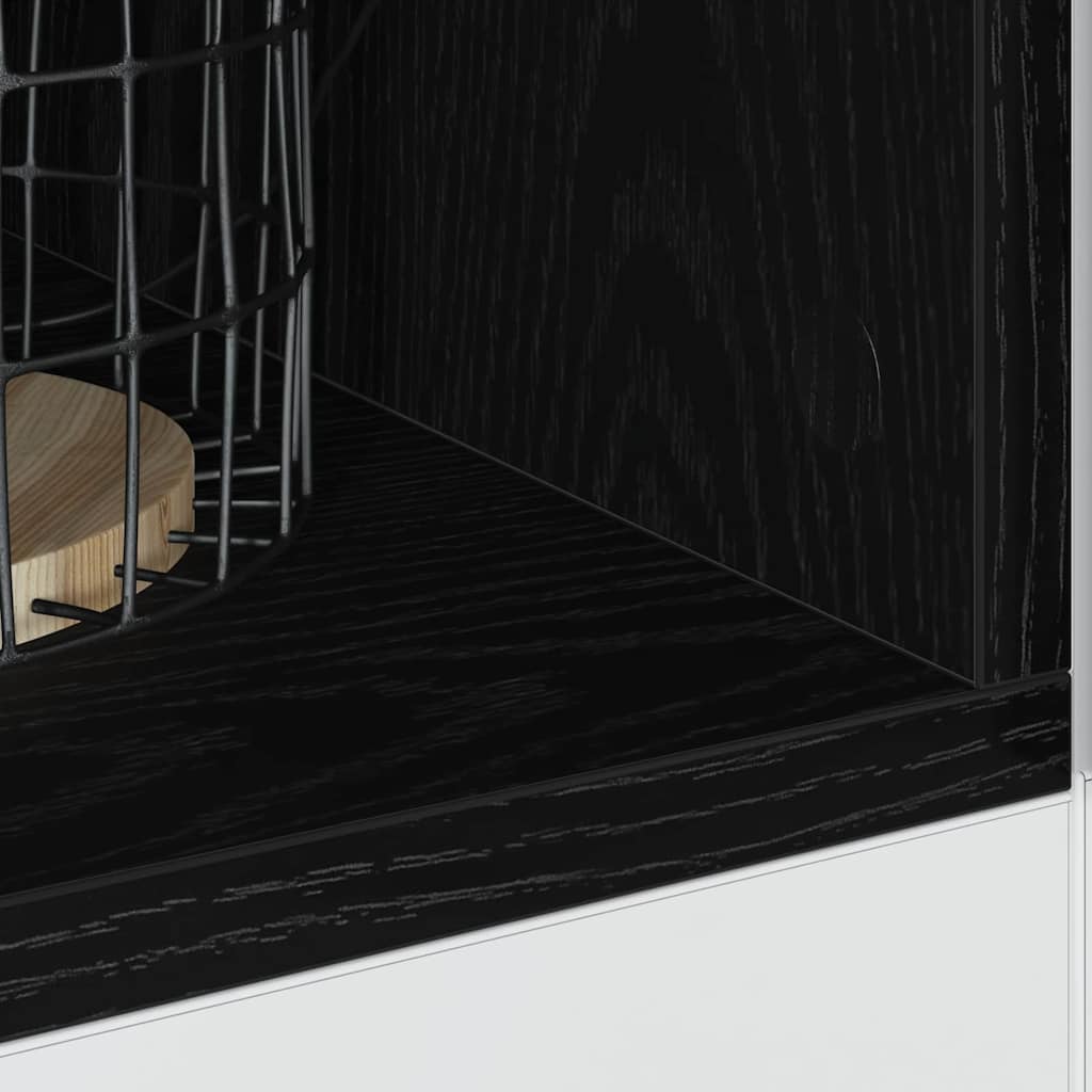 Kitchen Base Cabinet Riga Black oak 30 x 44.5 x 81.5 cm