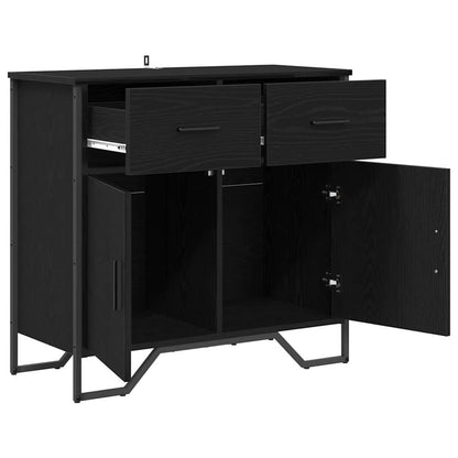 Sideboard Black oak 79.5 x 35.5 x 74.5 cm Engineered wood