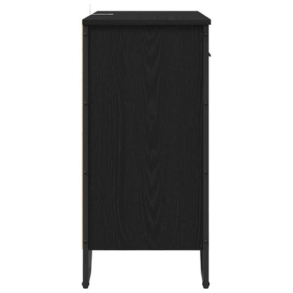 Sideboard Black oak 79.5 x 35.5 x 74.5 cm Engineered wood