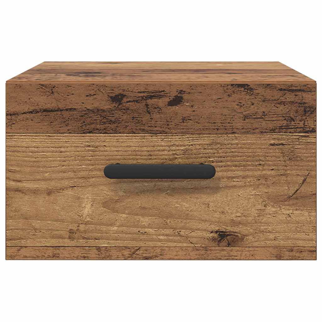 Bedside Cabinet 2 pcs Old wood 35 x 35 x 20 cm Engineered wood