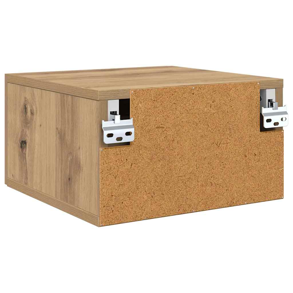 Bedside Cabinet Wall-mounted 2 pcs Artisan oak 35 x 35 x 20 cm