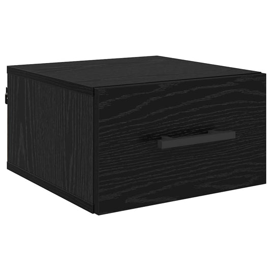 Bedside Cabinet Black oak 35 x 35 x 20 cm Engineered wood