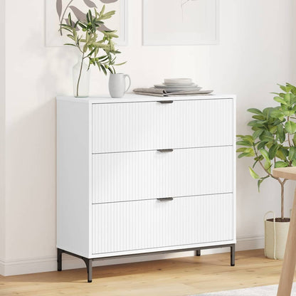 Sideboard with Drawer White 79.5 x 33 x 82 cm Engineered wood