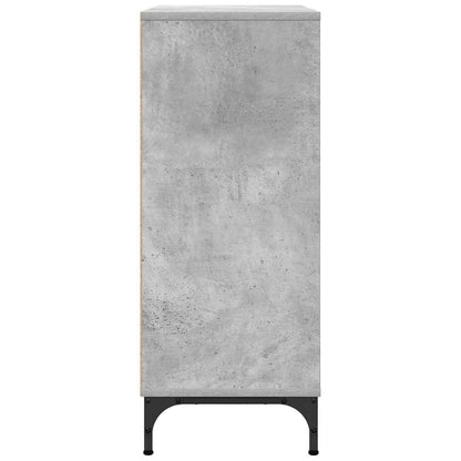 Sideboard Concrete grey 79.5 x 33 x 82 cm Engineered wood