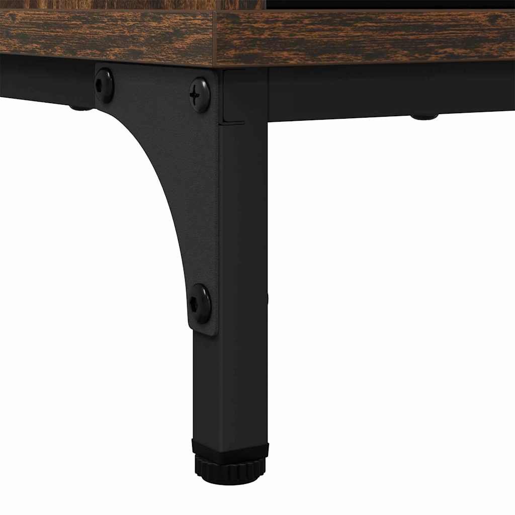 Sideboard Smoked oak 79.5 x 33 x 82 cm Engineered wood