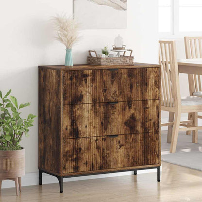 Sideboard Smoked oak 79.5 x 33 x 82 cm Engineered wood