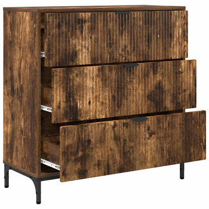 Sideboard Smoked oak 79.5 x 33 x 82 cm Engineered wood