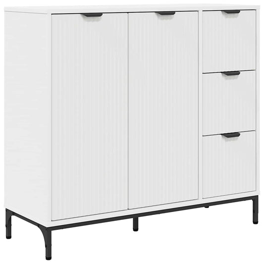 Sideboard with Drawer White 89.5 x 33 x 82 cm Engineered wood