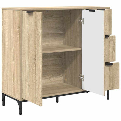 Sideboard Sonoma oak 89.5 x 33 x 82 cm Engineered wood
