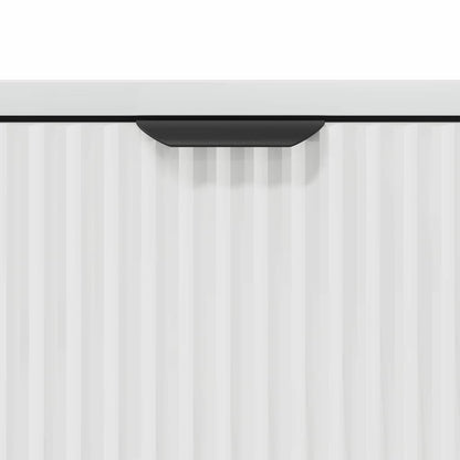 Sideboard High gloss white 89.5 x 33 x 82 cm Engineered wood
