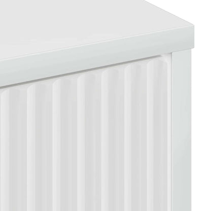 Sideboard High gloss white 89.5 x 33 x 82 cm Engineered wood