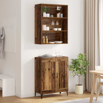 Sideboard Wall-mounted 2 pcs Old wood Engineered Wood