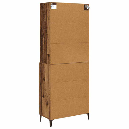Sideboard Wall-mounted 2 pcs Old wood Engineered Wood
