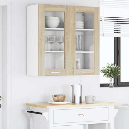 Hanging cabinet Riga Sonoma Oak 80 x 31 x 80 cm Engineered Wood