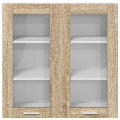 Hanging cabinet Riga Sonoma Oak 80 x 31 x 80 cm Engineered Wood