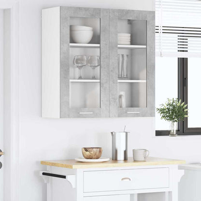 Hanging cabinet with Shelf Riga Concrete Grey 80 x 31 x 80 cm
