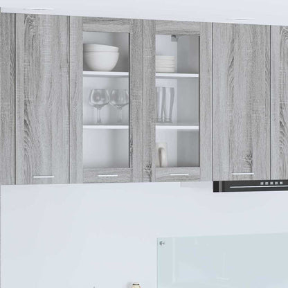 Hanging cabinet with Shelf Riga Grey Sonoma 80 x 31 x 80 cm