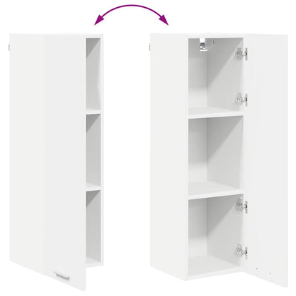 Hanging cabinet Riga White 30 x 31 x 100 cm Engineered Wood
