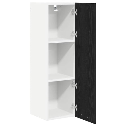 Hanging cabinet Riga Black Oak 30 x 31 x 100 cm Engineered Wood