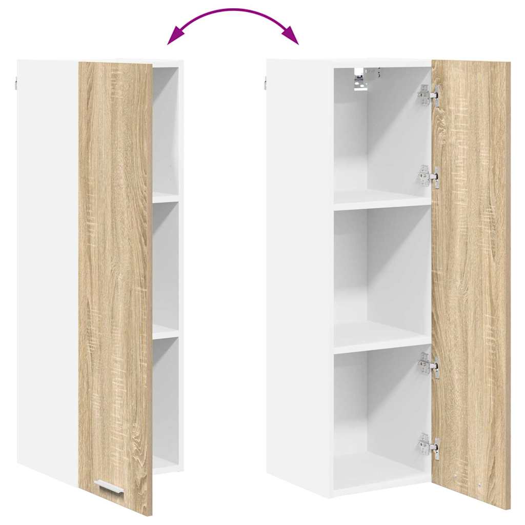 Hanging cabinet with Shelf Riga Sonoma Oak 30 x 31 x 100 cm