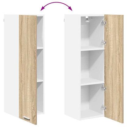 Hanging cabinet with Shelf Riga Sonoma Oak 30 x 31 x 100 cm