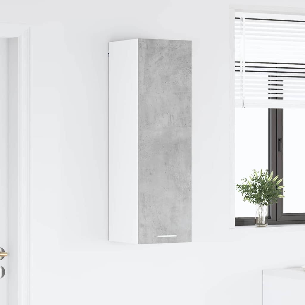 Hanging cabinet with Shelf Riga Concrete Grey 30 x 31 x 100 cm