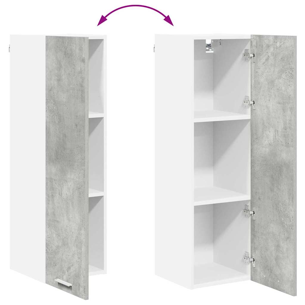 Hanging cabinet with Shelf Riga Concrete Grey 30 x 31 x 100 cm