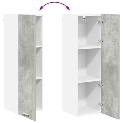 Hanging cabinet with Shelf Riga Concrete Grey 30 x 31 x 100 cm