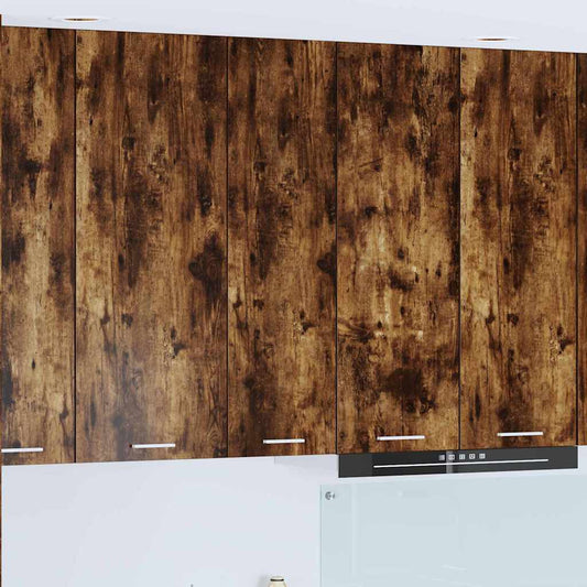 Hanging cabinet with Shelf Riga Smoked Oak 30 x 31 x 100 cm