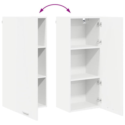 Hanging cabinet Riga White 40 x 31 x 100 cm Engineered Wood