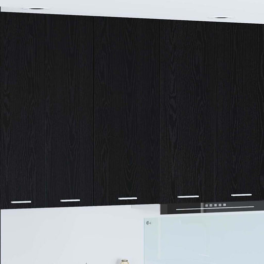 Hanging cabinet Riga Black Oak 40 x 31 x 100 cm Engineered Wood