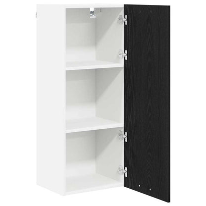 Hanging cabinet Riga Black Oak 40 x 31 x 100 cm Engineered Wood