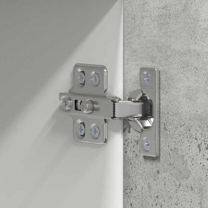 Hanging cabinet Riga Concrete Grey and White 50 x 31 x 100 cm