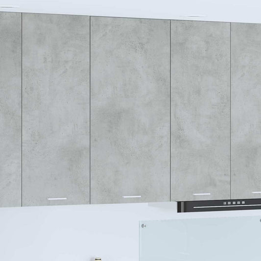 Hanging cabinet Riga Concrete Grey and White 50 x 31 x 100 cm