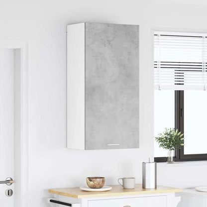 Hanging cabinet Riga Concrete Grey and White 50 x 31 x 100 cm