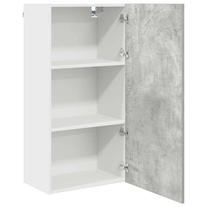 Hanging cabinet Riga Concrete Grey and White 50 x 31 x 100 cm