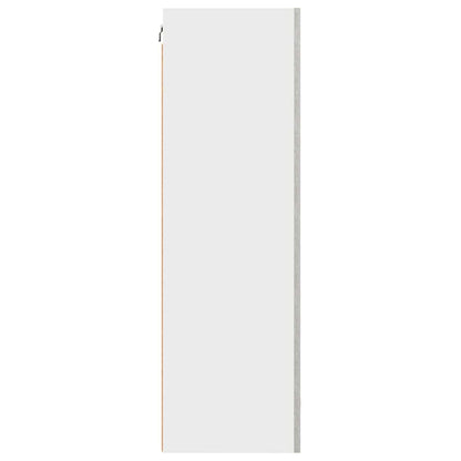 Hanging cabinet Riga Concrete Grey and White 50 x 31 x 100 cm