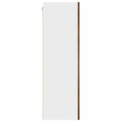 Hanging cabinet Riga Smoked Oak and White 50 x 31 x 100 cm