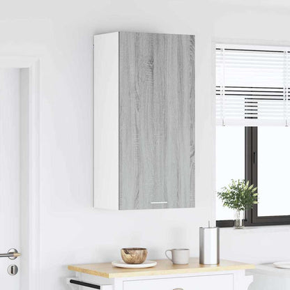 Hanging cabinet Riga Grey Sonoma and White 50 x 31 x 100 cm