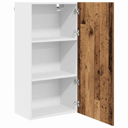 Hanging cabinet Riga Old Wood and White 50 x 31 x 100 cm