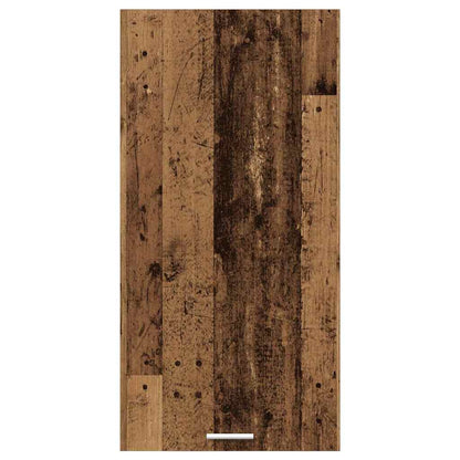 Hanging cabinet Riga Old Wood and White 50 x 31 x 100 cm