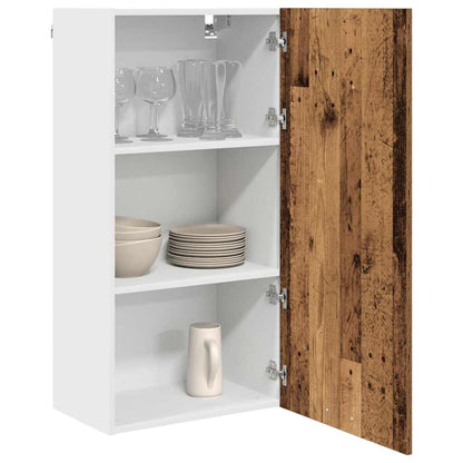 Hanging cabinet Riga Old Wood and White 50 x 31 x 100 cm