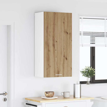 Hanging cabinet Riga Artisan Oak and White 50 x 31 x 100 cm