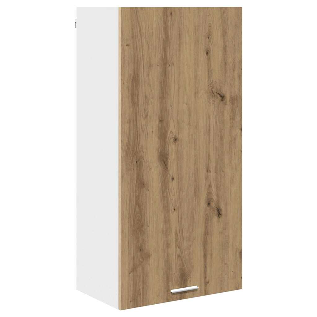 Hanging cabinet Riga Artisan Oak and White 50 x 31 x 100 cm