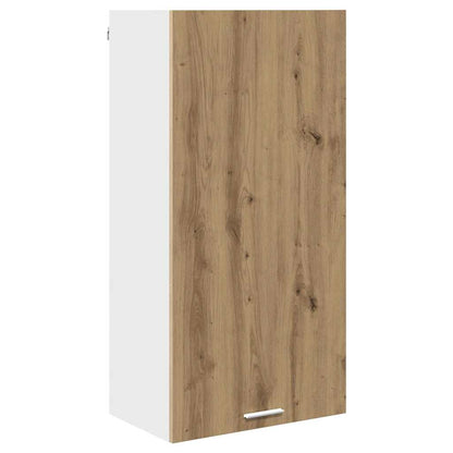 Hanging cabinet Riga Artisan Oak and White 50 x 31 x 100 cm